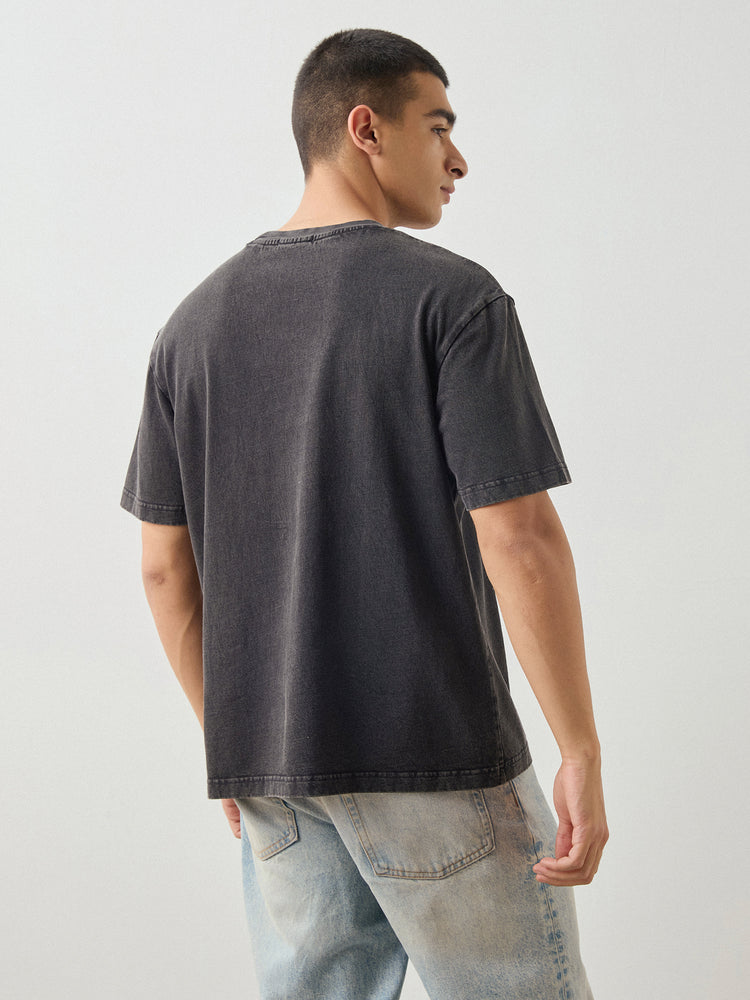 Relaxed Fit Chest Print T-Shirt