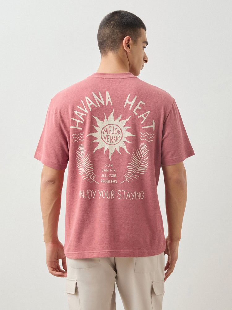 Relaxed Fit Chest Print T-Shirt