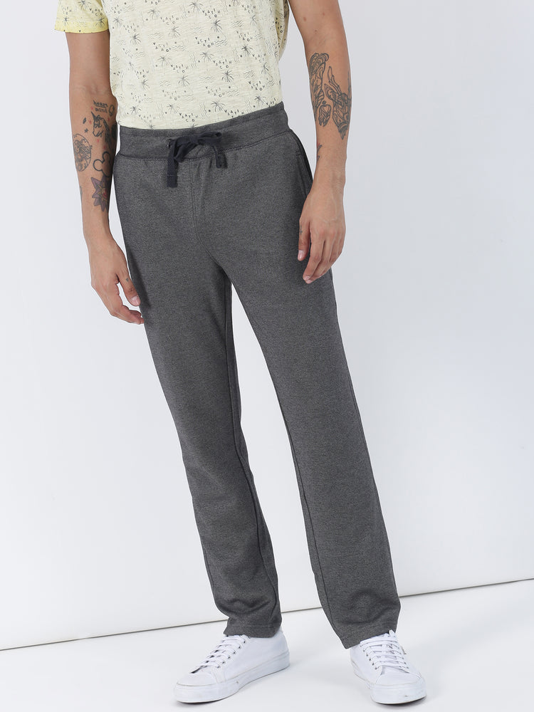 Grey Knits Plain Track Pant