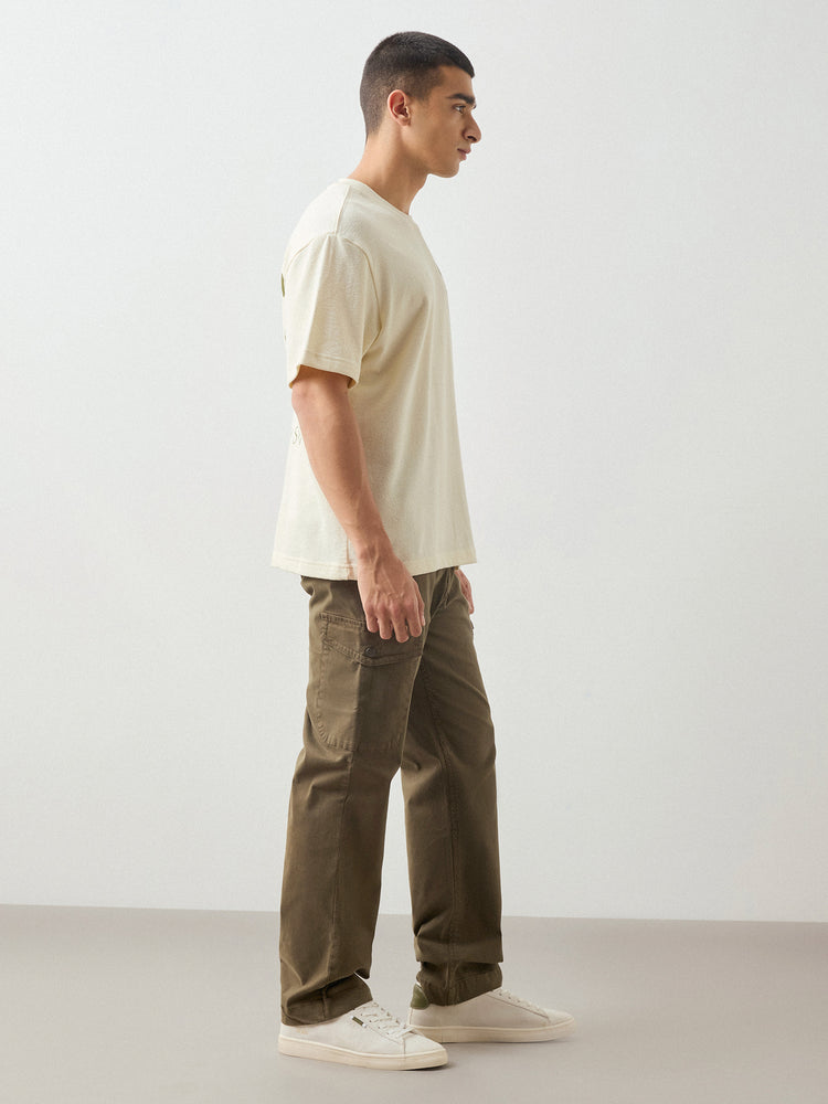 Relaxed Fit Chest Print T-Shirt