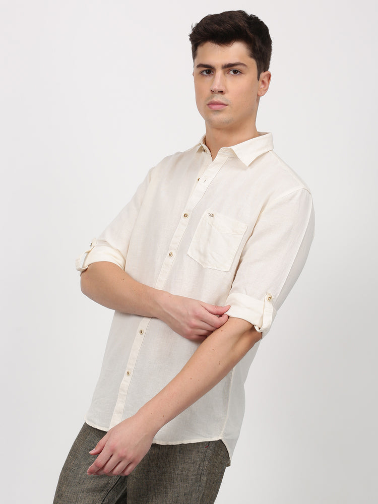 Linen Cotton Blend Shirt