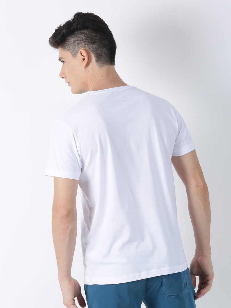 Cotton Stretch V-neck T-Shirt