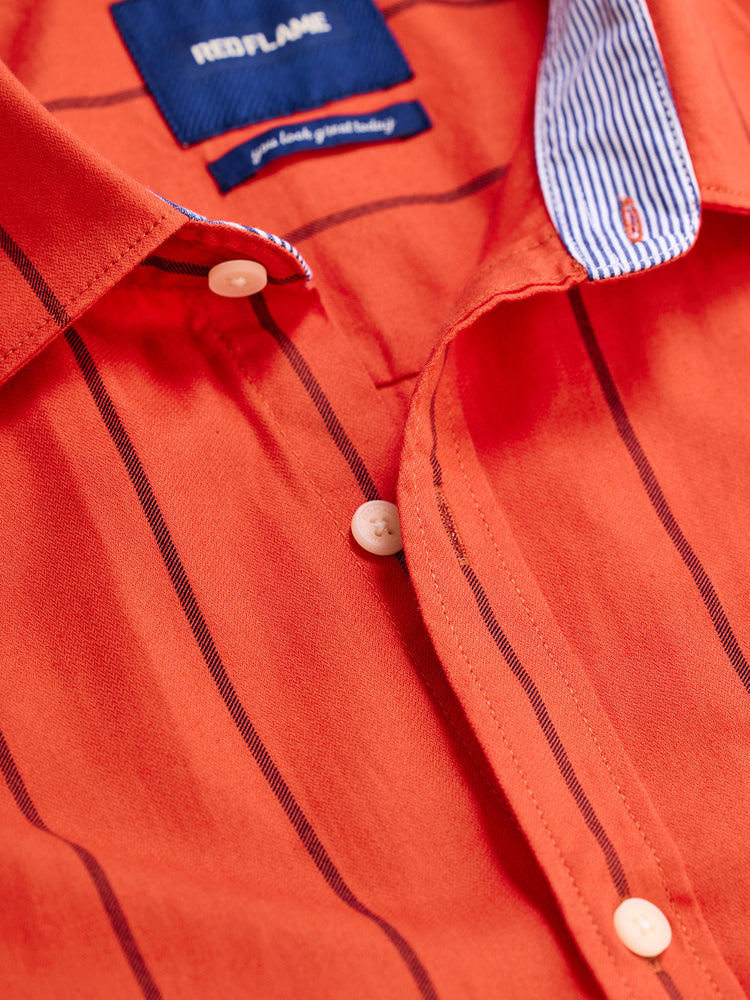 Red Striped Pure Cotton Shirt