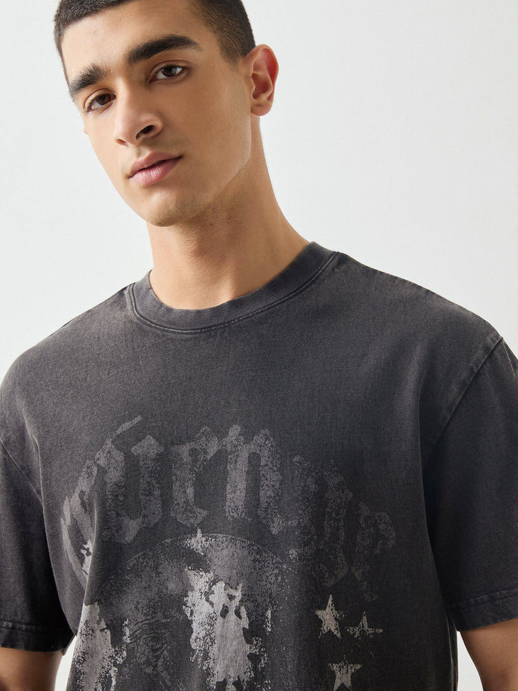 Relaxed Fit Chest Print T-Shirt