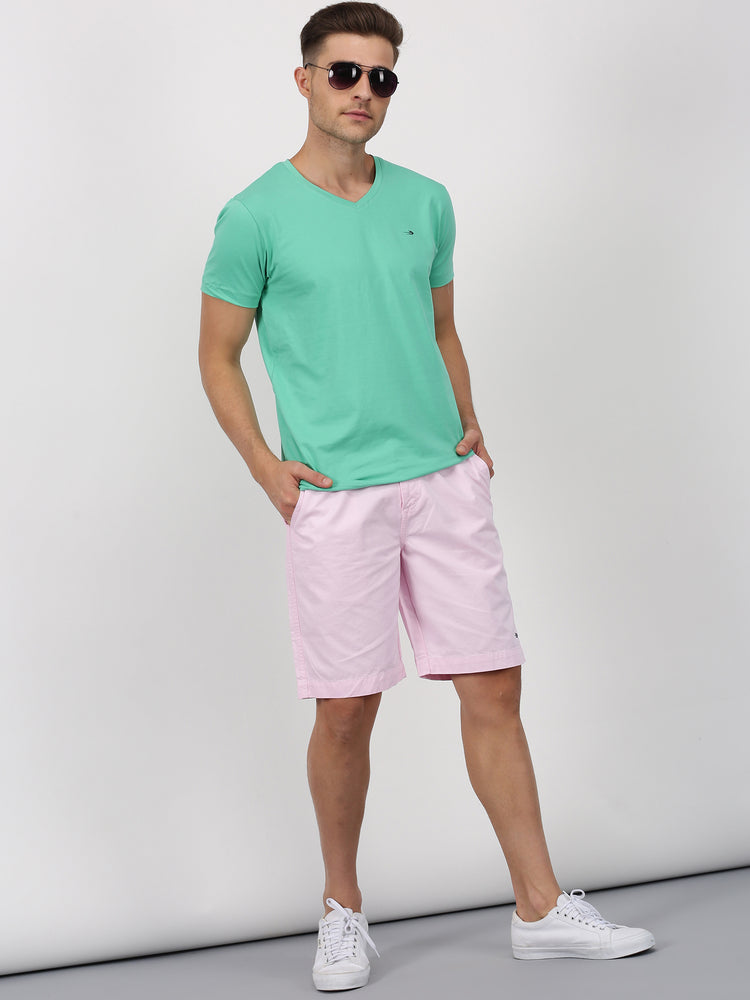 Cotton Stretch V-neck T-Shirt