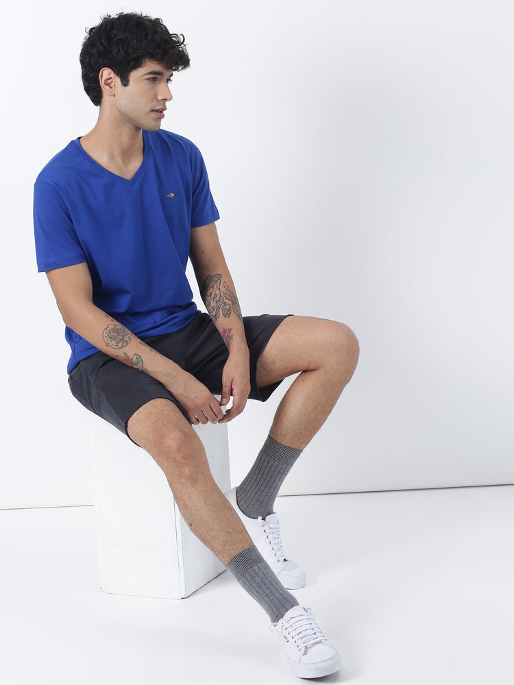 Cotton Stretch V-neck T-Shirt