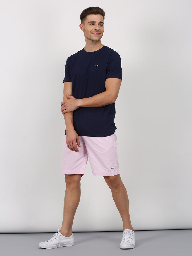 Navy Cotton Crew Neck T-Shirt