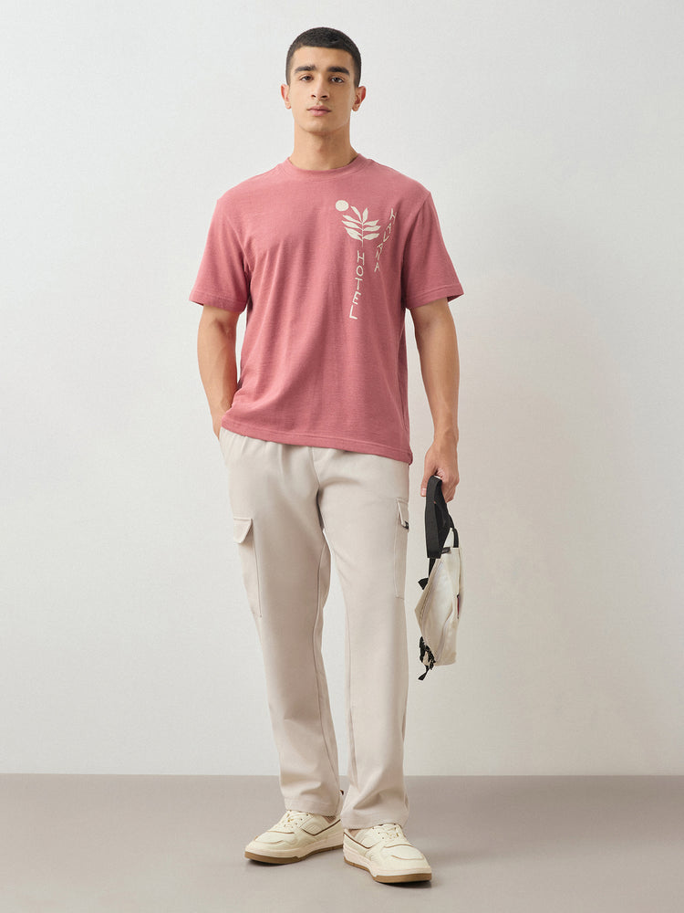Relaxed Fit Chest Print T-Shirt