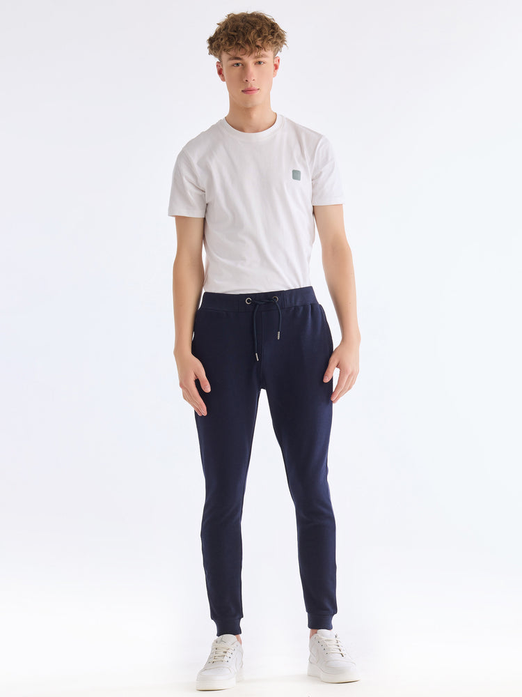 Navy Regular Fit Track Pant