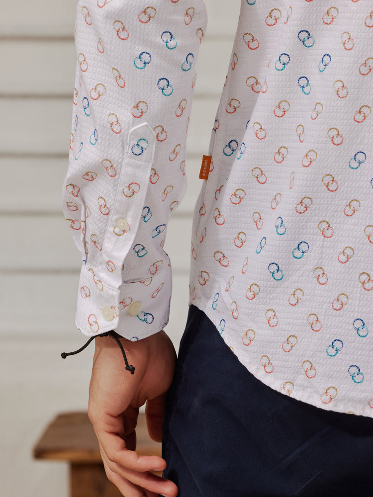 White Printed Shirt