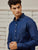 Navy Silky Denim Shirt