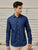 Navy Silky Denim Shirt
