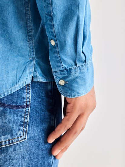Blue Denim Kurta