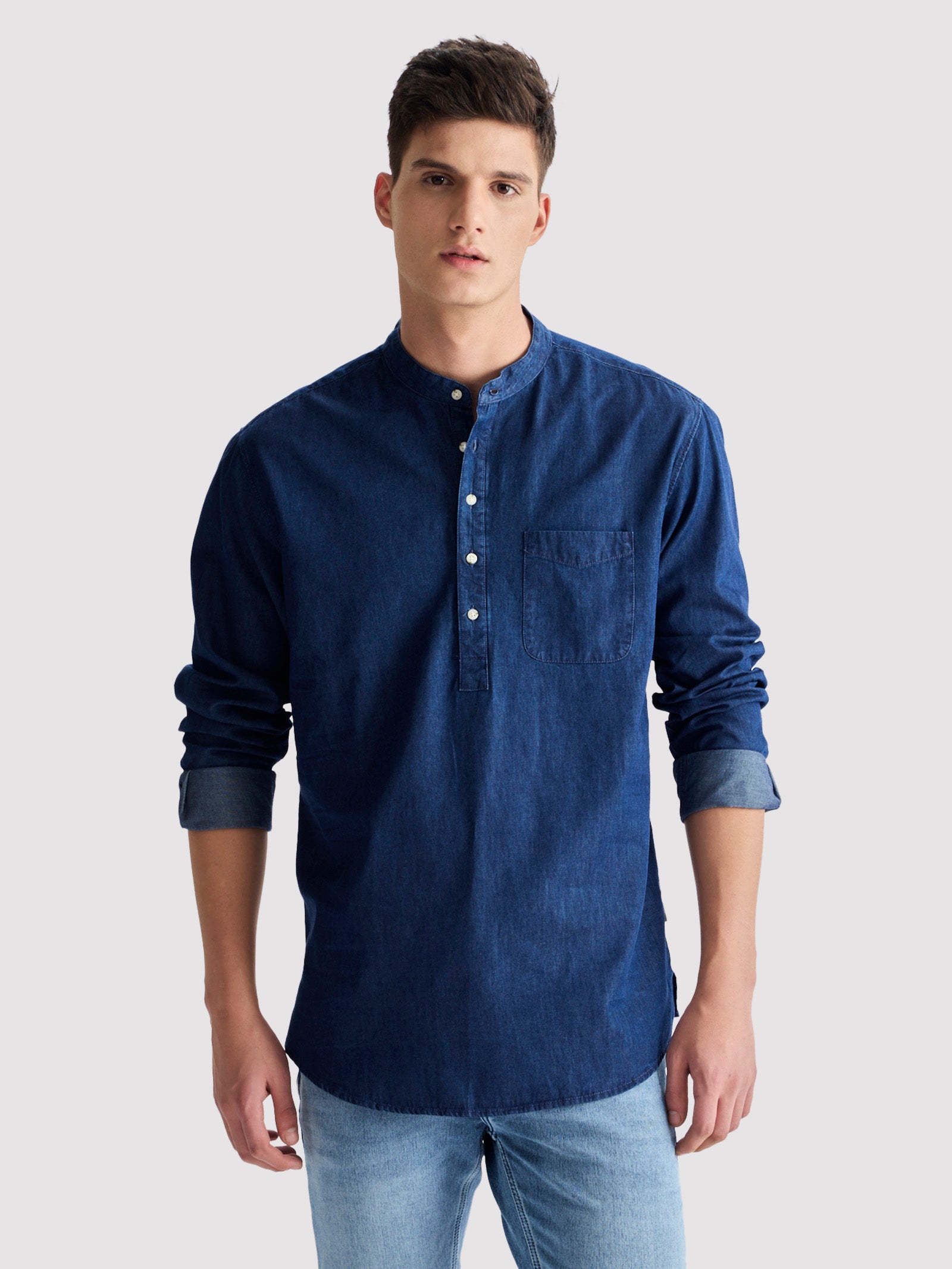 Navy Denim Kurta