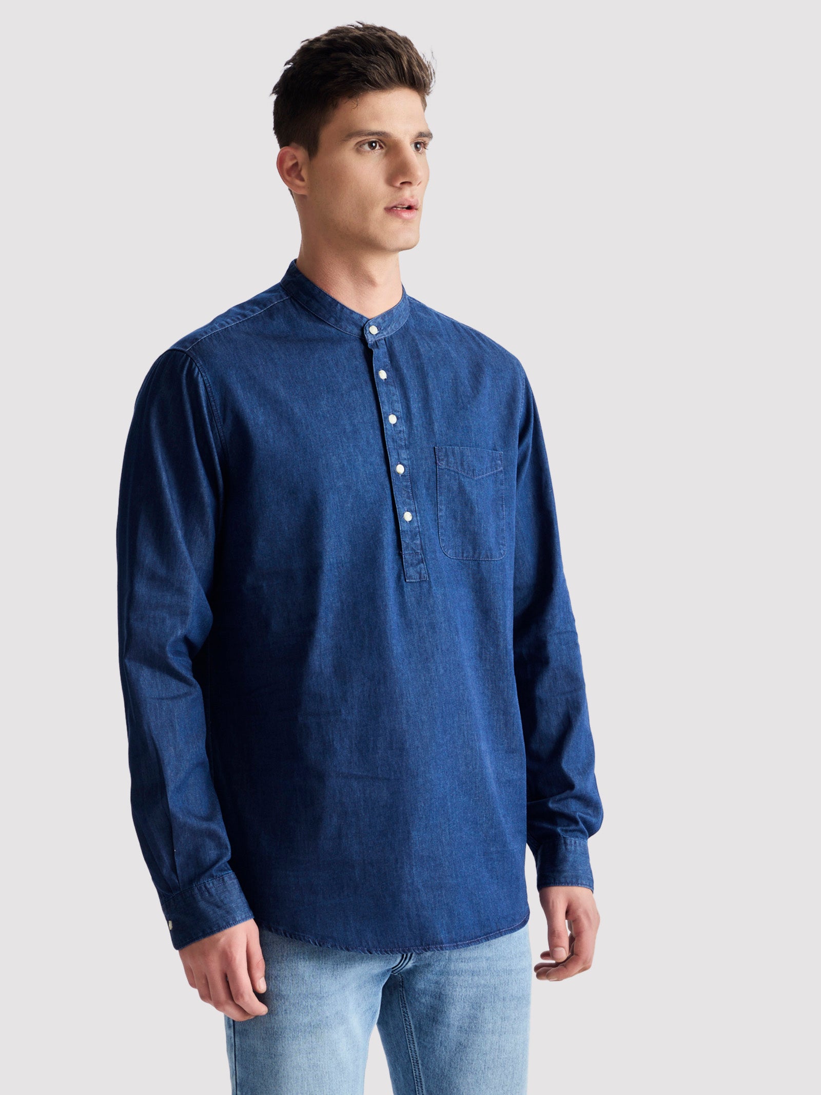 Navy Denim Kurta