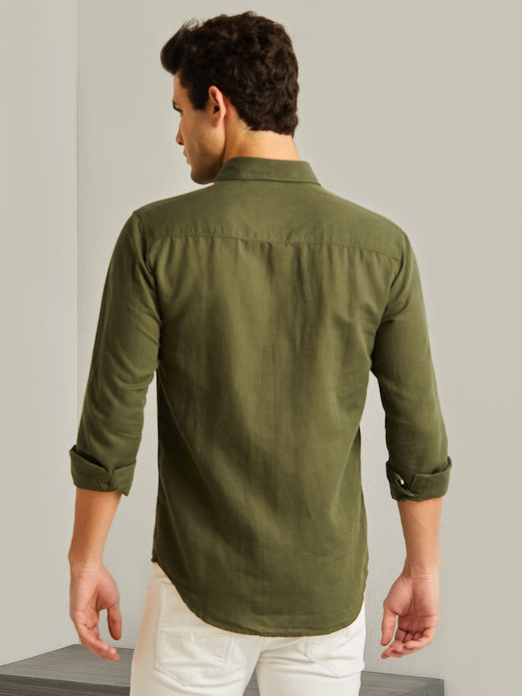 Linen Cotton Blend Shirt