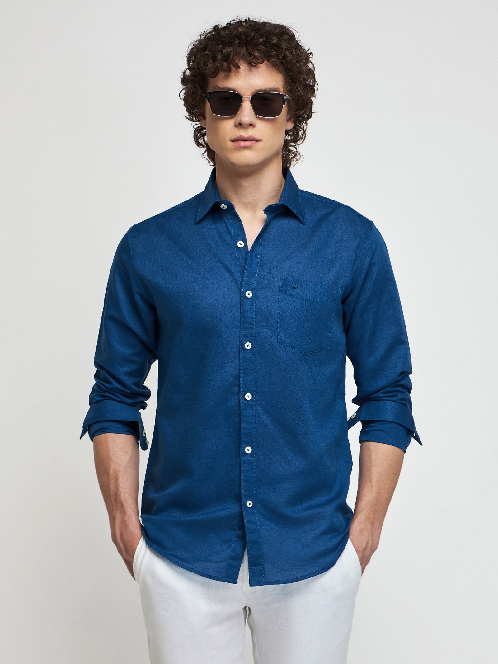 Linen Cotton Blend Shirt