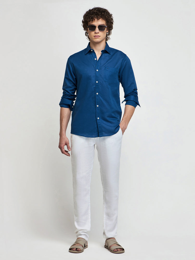 Linen Cotton Blend Shirt