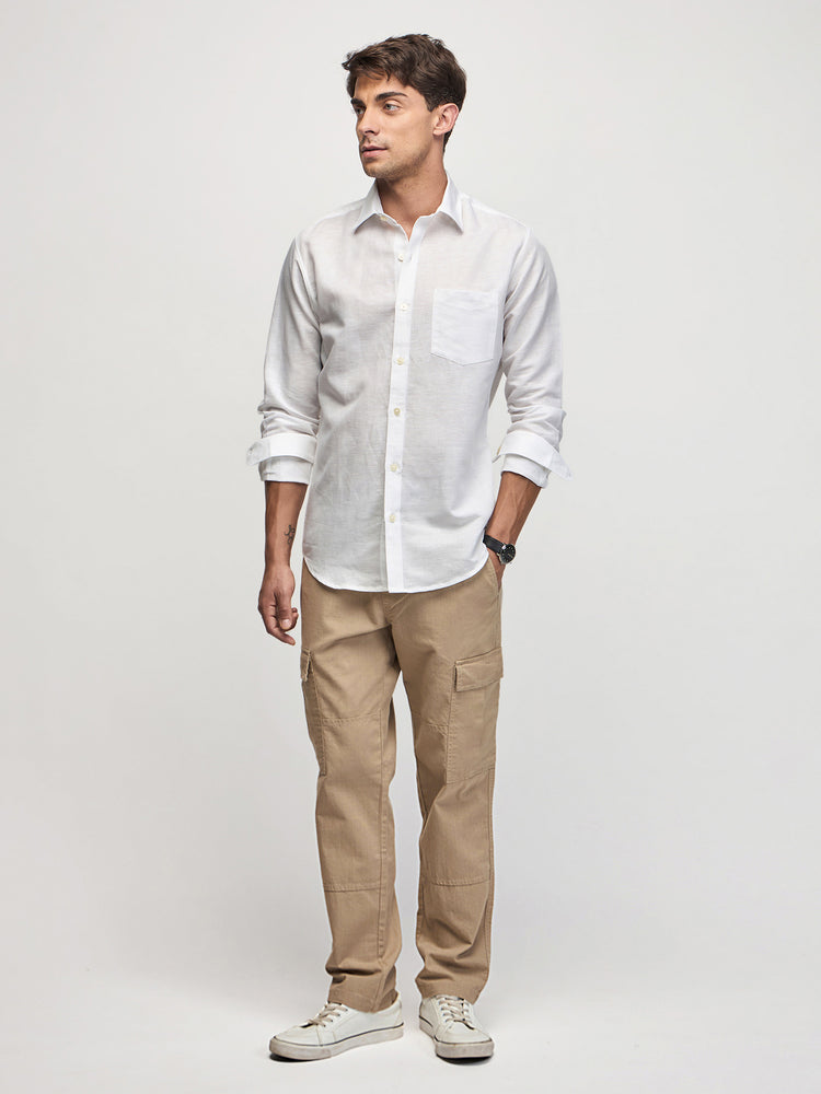 Linen Cotton Blend Shirt