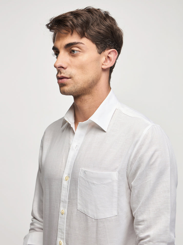 Linen Cotton Blend Shirt