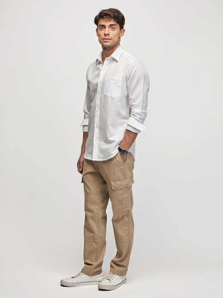 Linen Cotton Blend Shirt
