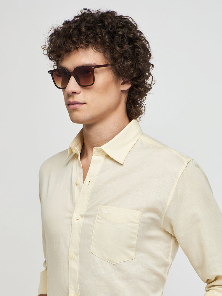 Linen Cotton Blend Shirt