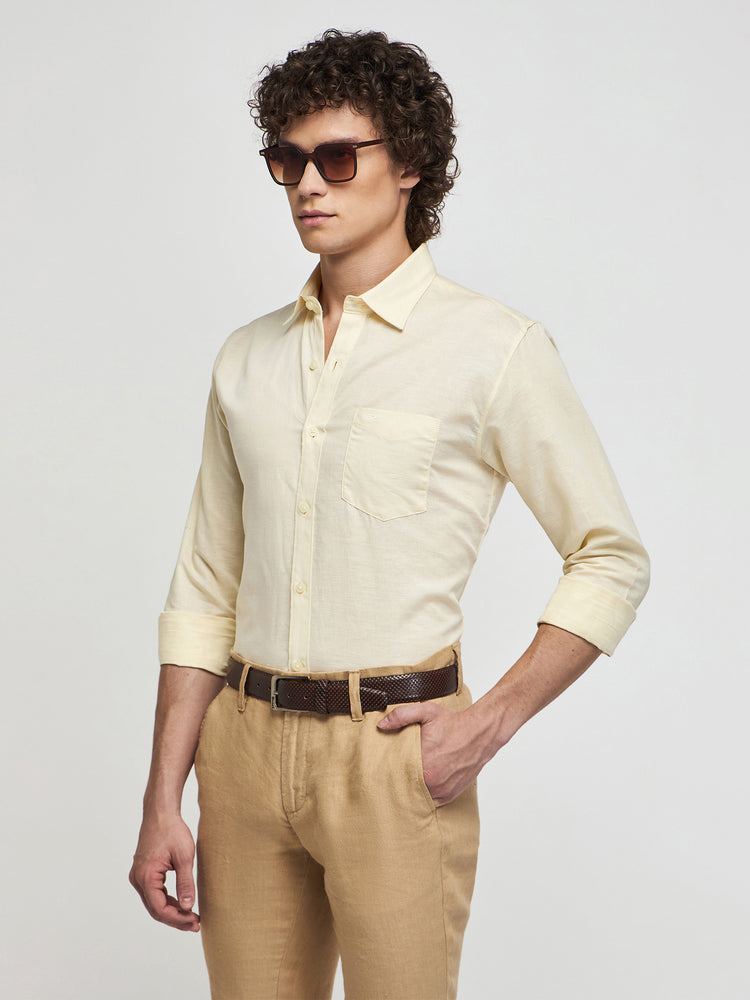 Linen Cotton Blend Shirt