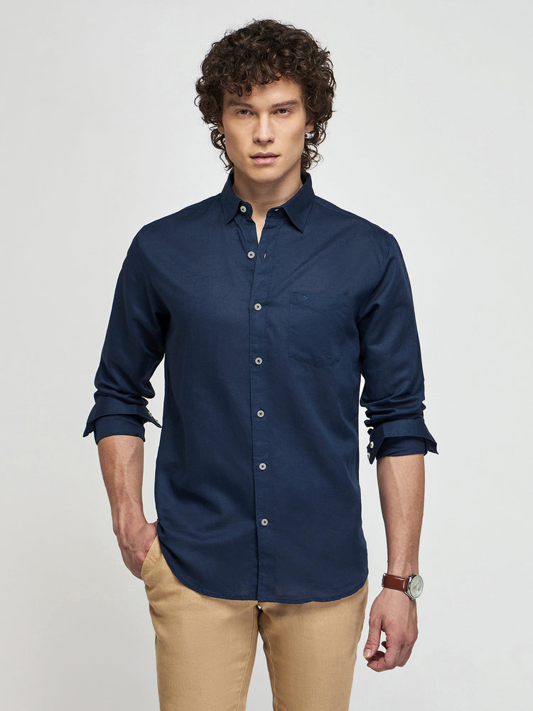 Linen Cotton Blend Shirt