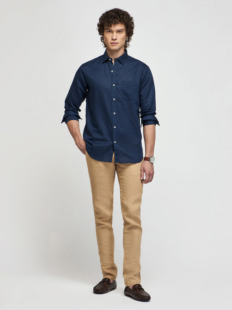 Linen Cotton Blend Shirt