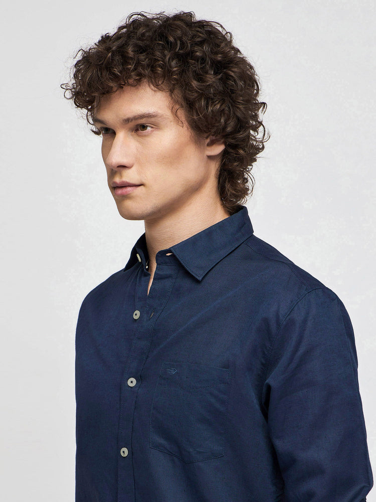 Linen Cotton Blend Shirt