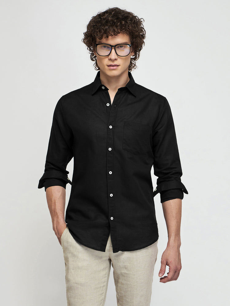Linen Cotton Blend Shirt