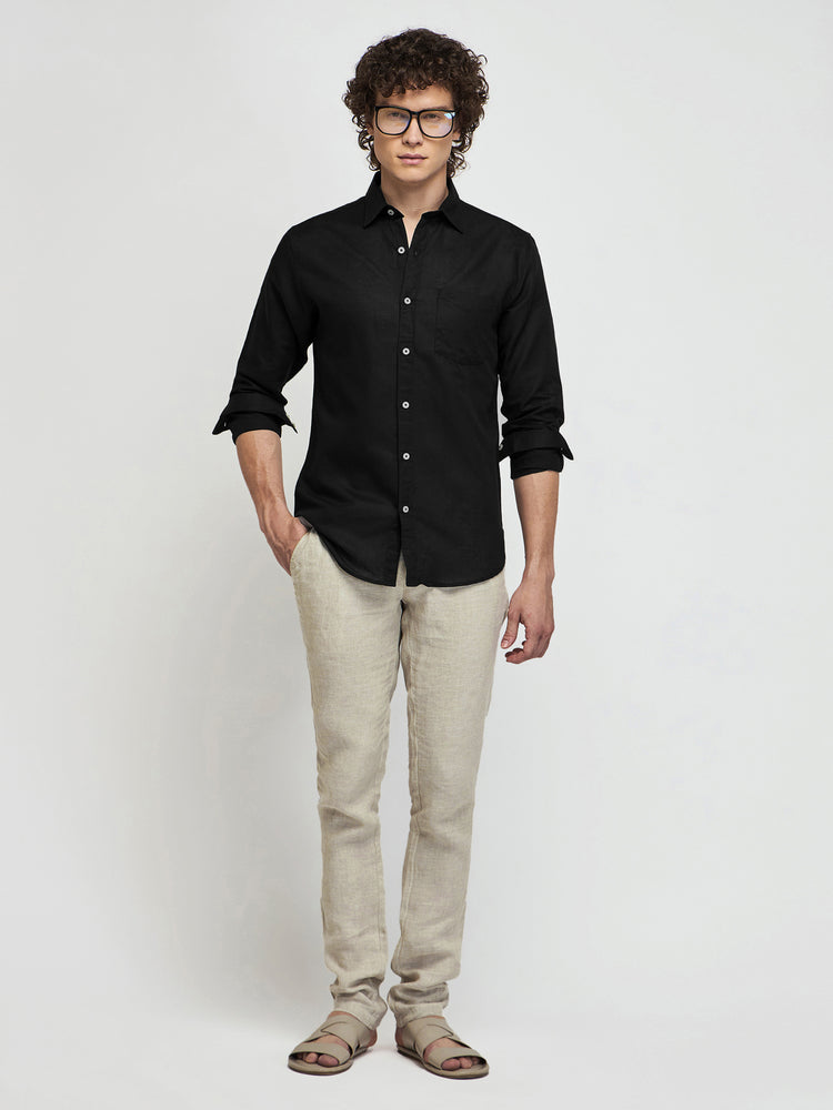 Linen Cotton Blend Shirt