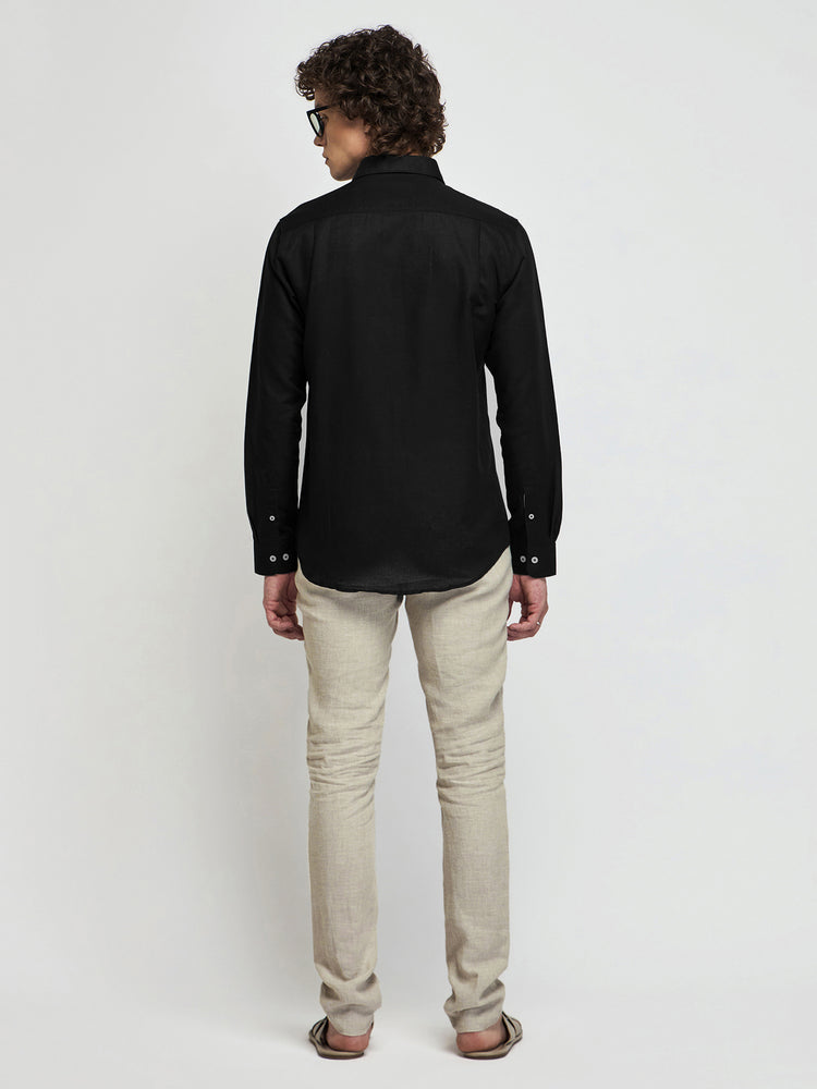 Linen Cotton Blend Shirt