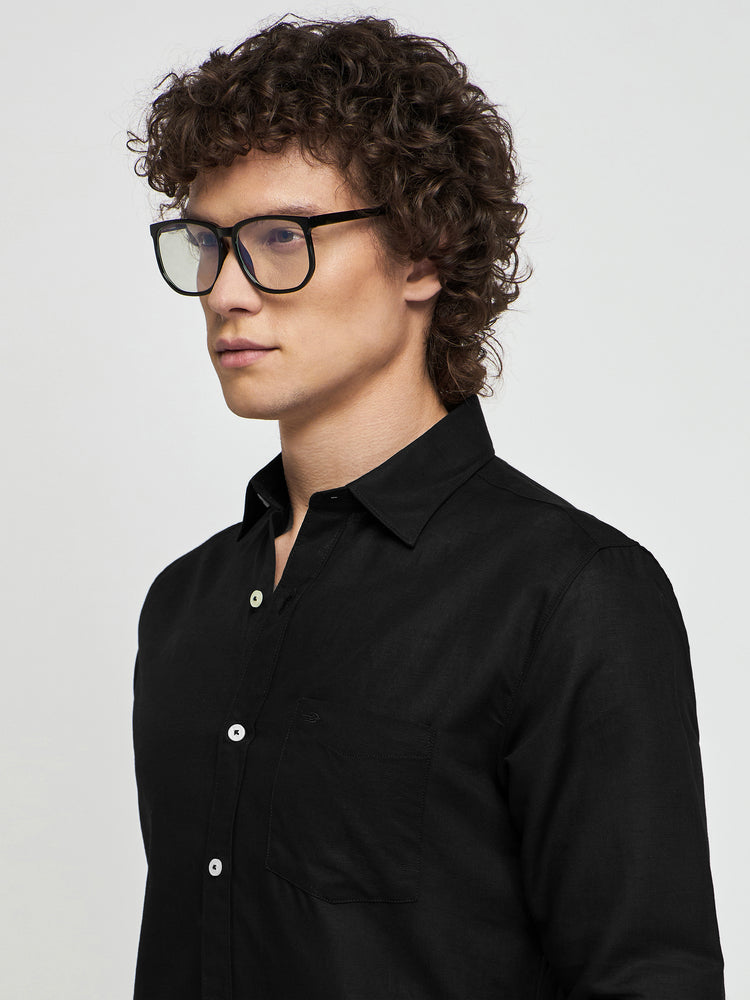 Linen Cotton Blend Shirt