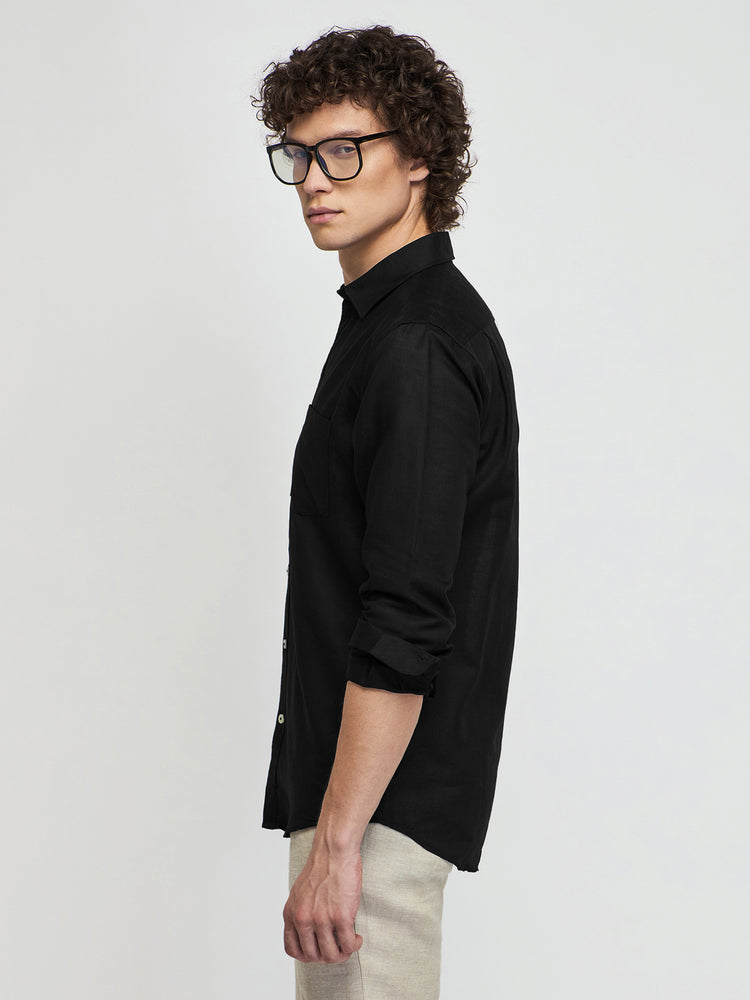 Linen Cotton Blend Shirt