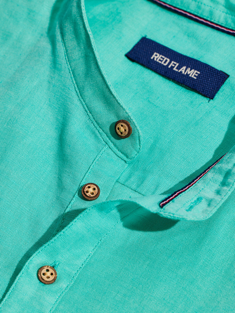 Aqua Green Plain Kurta