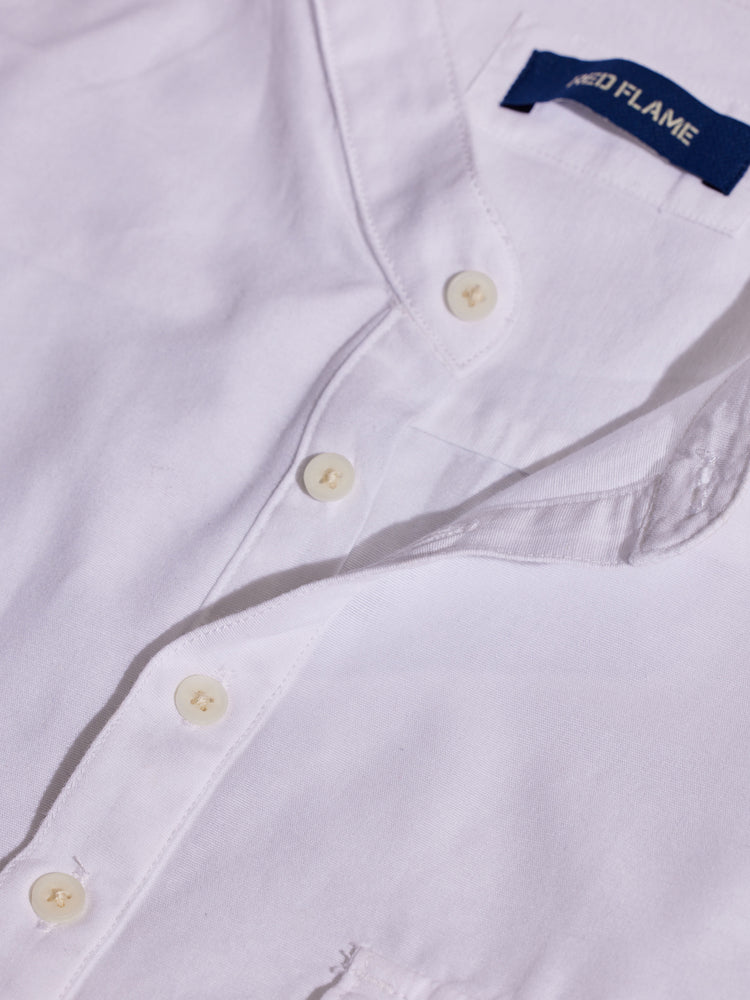 White Double Pocket Kurta