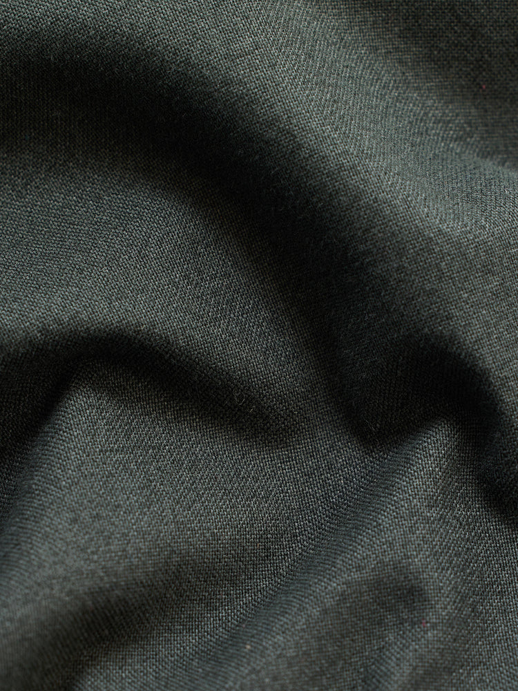 Green Plain Pure Cotton Solid Shirt