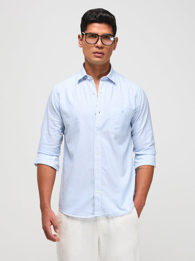 Textured Striped Shirt
