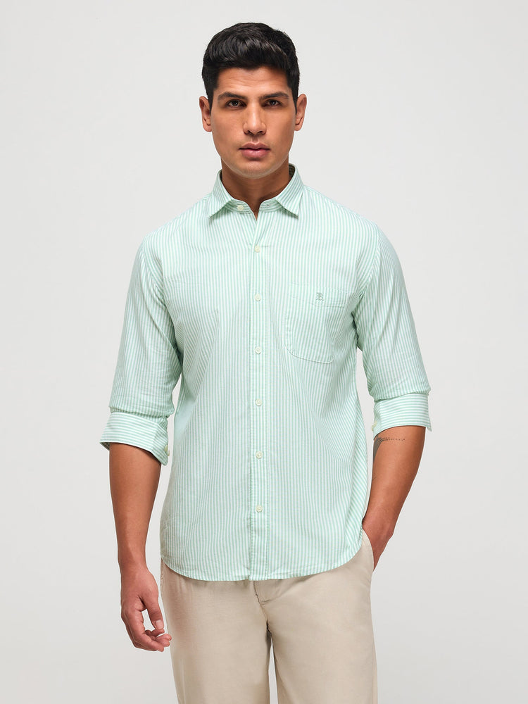Textured Striped Shirt