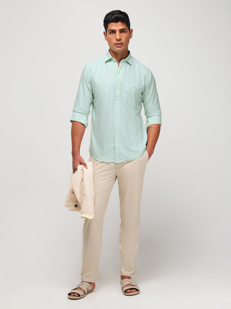 Textured Striped Shirt