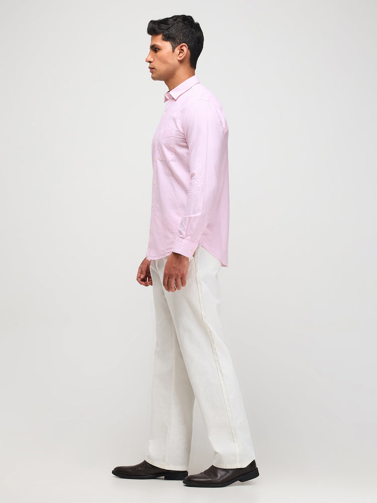 Textured Striped Shirt