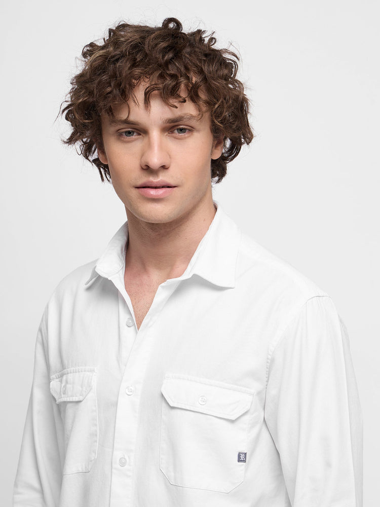 Double Pocket Twill Shirt