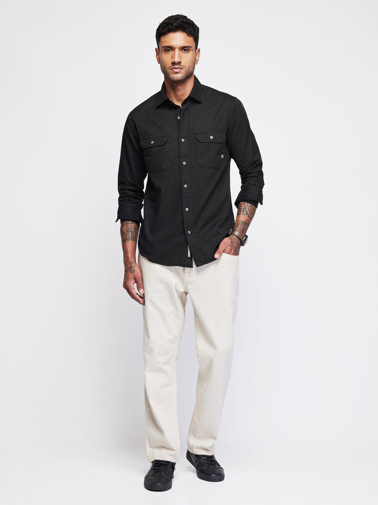 Double Pocket Twill Shirt