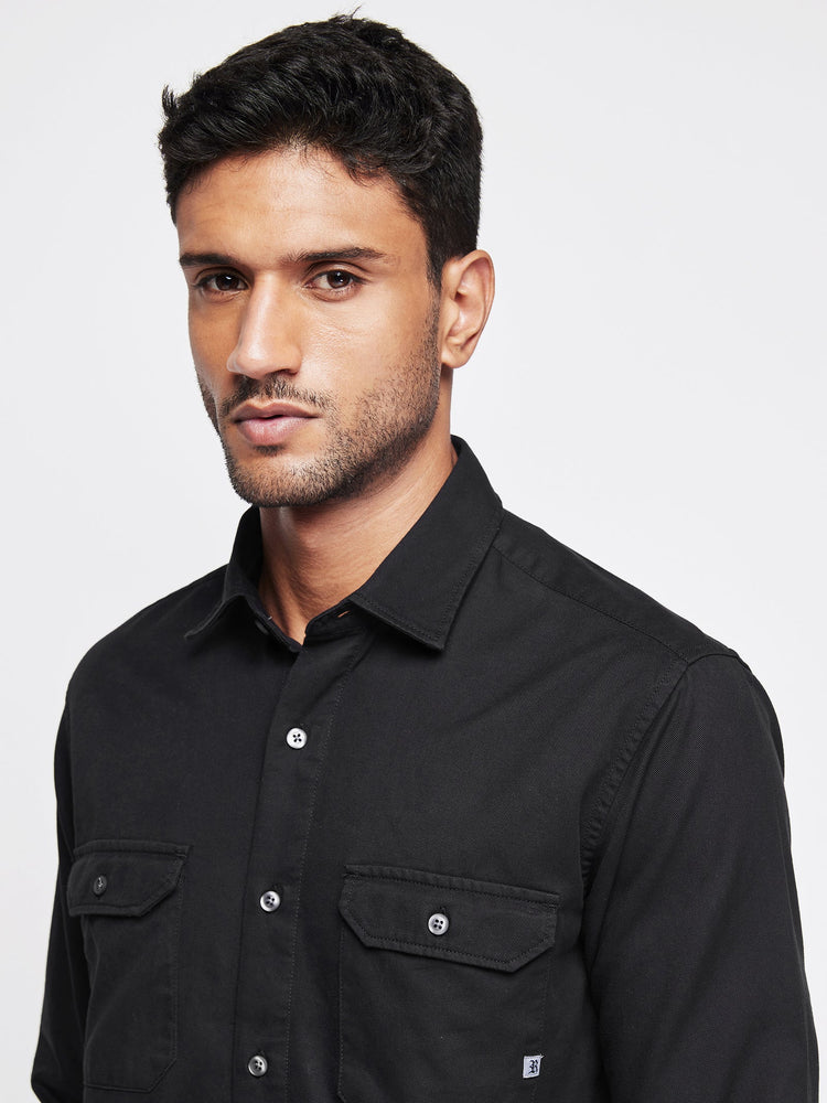 Double Pocket Twill Shirt