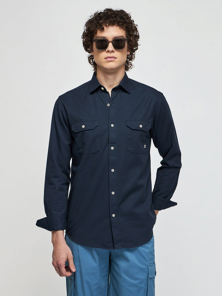 Double Pocket Twill Shirt