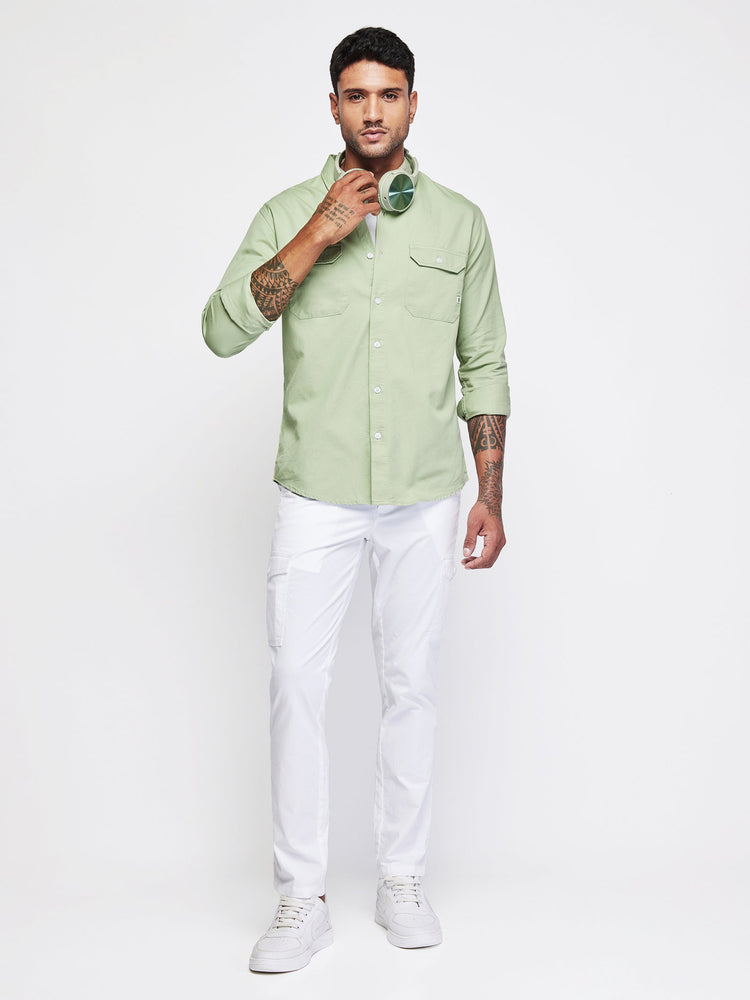 Double Pocket Twill Shirt