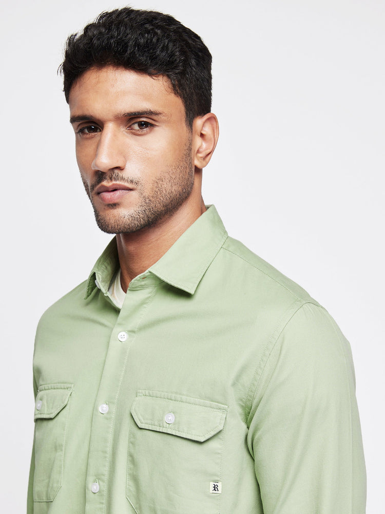 Double Pocket Twill Shirt