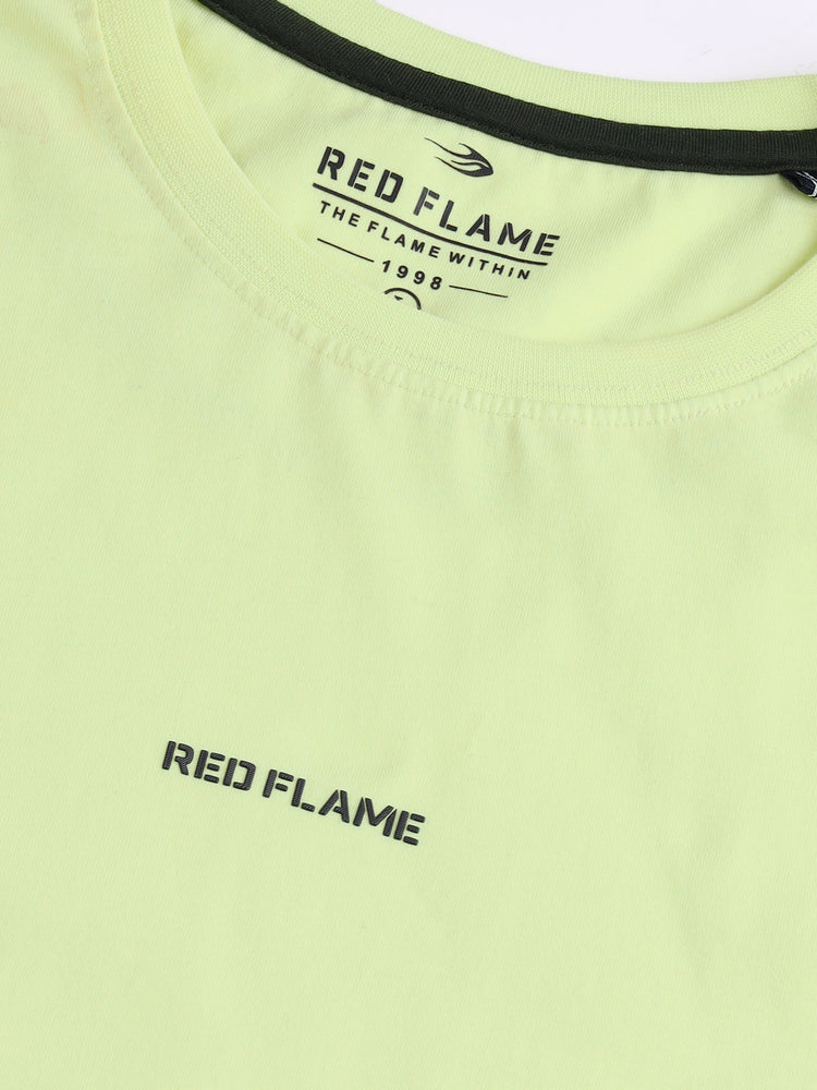 Green Cotton Crew T-Shirts