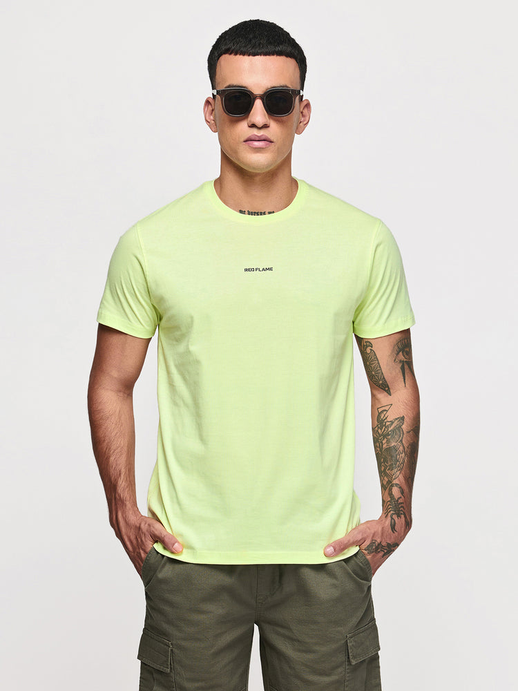 Green Cotton Crew T-Shirts